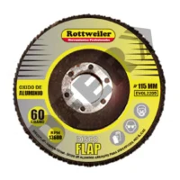 DISCO FLAP OXIDO DE ALUMINIO G 60 ROTTWEILER // BC:1