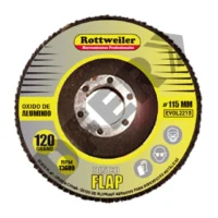 DISCO FLAP OXIDO DE ALUMINIO G 100  ROTTWEILER // BC:1