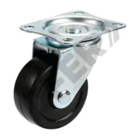 RUEDA GOMA PLASTICA 30 mm BASE GIRATORIA // BC:1