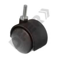 RUEDA MUEBLE 40 mm CON TORNILLO 1/4" // BC:1
