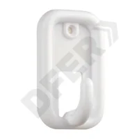 PERCHA PLASTICA OVAL BLANCA AUTOADHESIVA EN BLISTER X 16U // BC:1