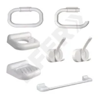 ACCESORIOS BAÑO PLASTICO 7 PIEZAS // BC:1