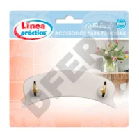 PERCHA PLASTICA CON 2 PITONES DORADOS // BC:5