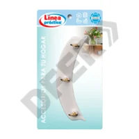 PERCHA PLASTICA CON 3 PITONES DORADOS // BC:5