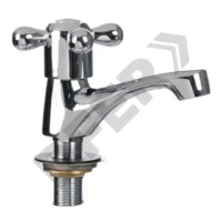 CANILLA METAL CROMO LAVATORIO VOLANTE CRUZ // BC:1