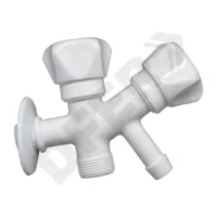CANILLA PLASTICA LAVARROPA DOBLE BLANCA // CDL BC:6