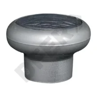 TIRADOR PLASTICO N° 35 PLATA-NEGRO // BC:20