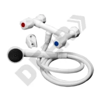 CANILLA PLASTICA MEZCLADORA DUCHA C/DUCHADOR BLANCA // BC:1