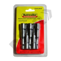 BOCALLAVE MAGNETICO ROTTWEILER 3/8" BLISTER X 5U // BC:1