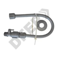FLEXIBLE PVC CON VALVULA DE CORTE 1/2 X 40 cm // BC:2