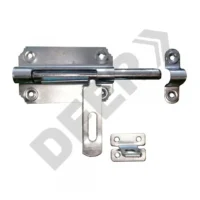 PASADOR CERROJO CON PORTA CANDADO ZINC 140 mm // BC:6