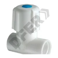 LLAVE DE PASO PVC BLANCA C/VOLANTE (2 MEDIDAS EN 1  -1/2 Y 3/4) // BC:10