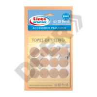 TOPE AUTOADHESIVO FIELTRO REDONDO 2,5cm BLISTER X 12U // BC:6