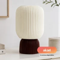 LAMPARA DE MESA VELADOR AURA IMPRESIÓN 3D - 4 COLORES // BC:1