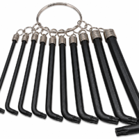 LLAVE TORX JUEGO X 10U CORTAS NEGRA // BC:3