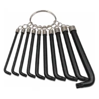 LLAVE TORX JUEGO X 10U CORTAS NEGRA // BC:3