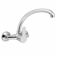 CANILLA MEZCLADORA METAL MONOCOMANDO PARED PICO CISNE// BC:1
