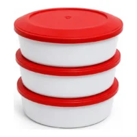 RECIPIENTE REDONDO PLASTICO 20 cm SET X 3U // BC:6